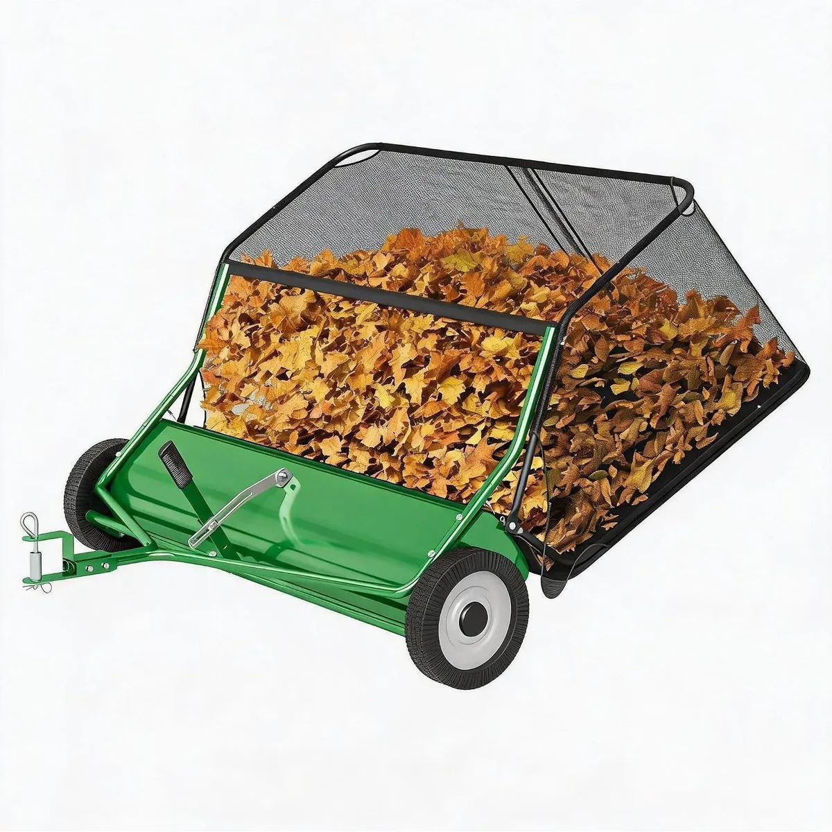 GarveeMore Kehrmaschine 107 cm, großer Fangsack, werkzeuglose Höhenverstellung