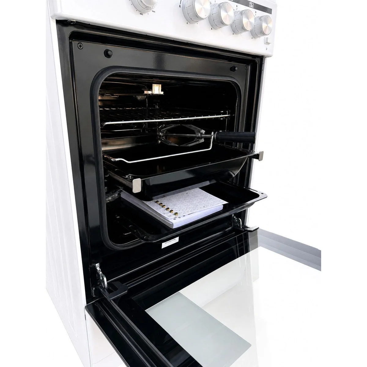 Gasmann SHGG5060SGW Gas-Standherd, 4 Flammen, Gasbackofen, Drehspieß 5
