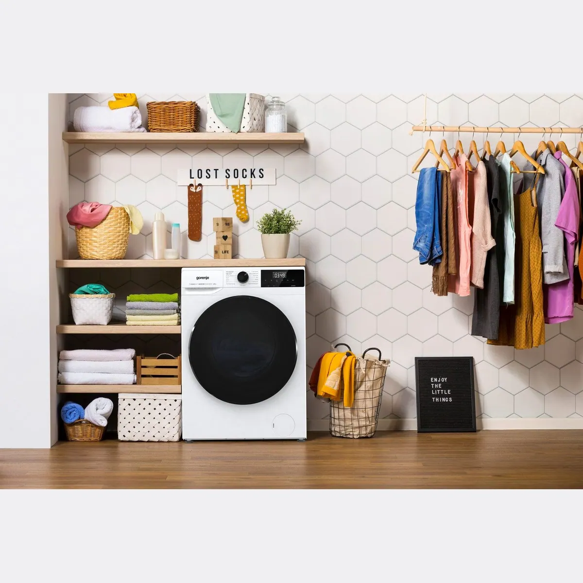Gorenje WNHAI 84 APS/DE Waschmaschine, 8 kg, 1400 U/min, Dampf-Funktion, AquaStop 4