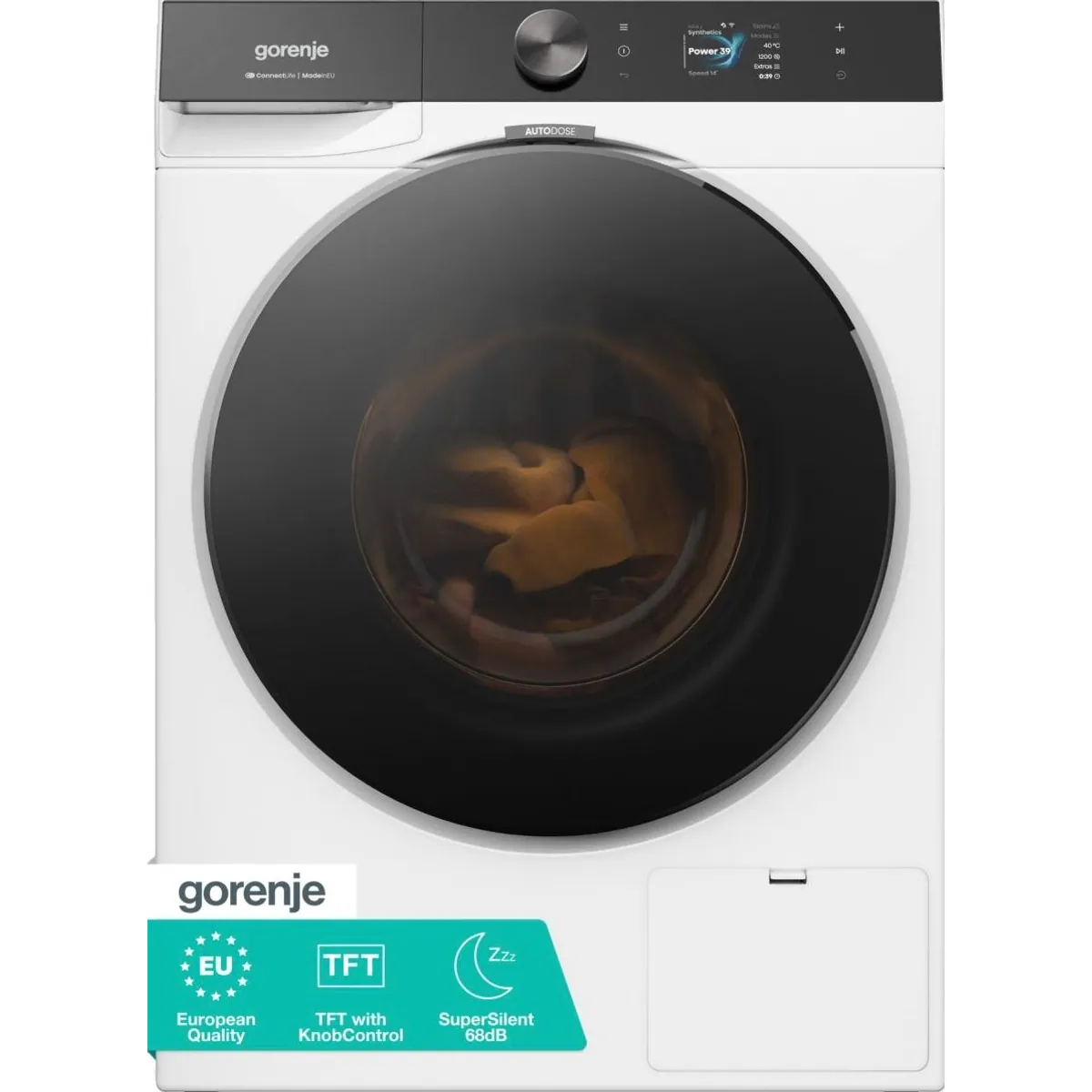 Gorenje Waschmaschine G800 WG814A5T4, 10 kg, 1400 U/min, TFT-Display