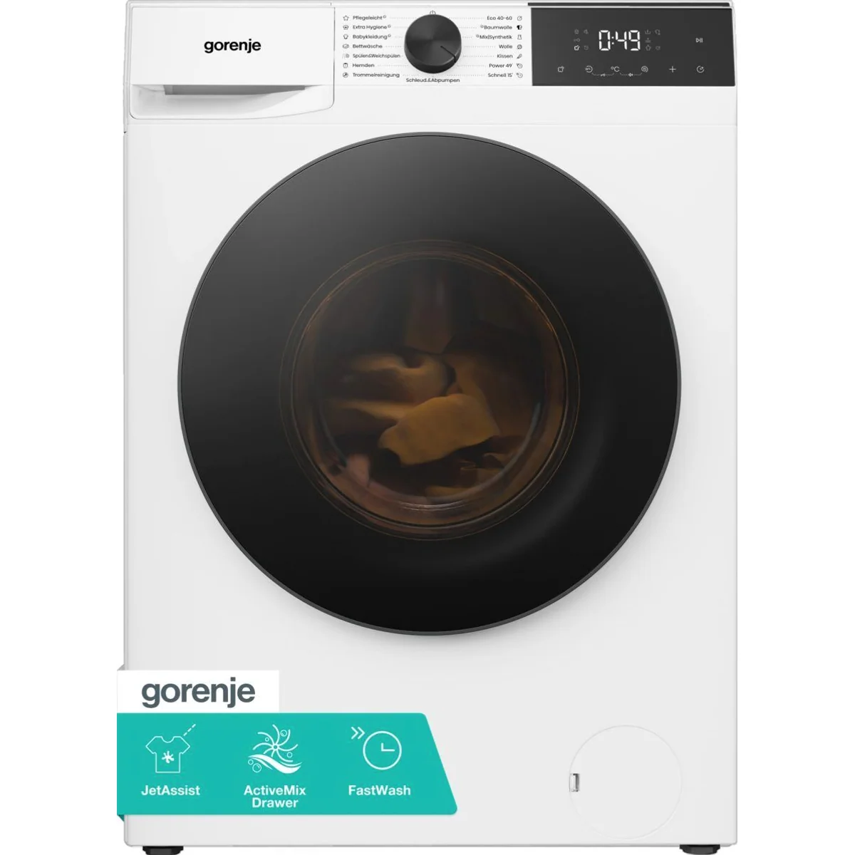 Gorenje Waschmaschine W53G2P84A3P2, 8 kg, 1400 U/min, Inverter Motor mit AquaStop