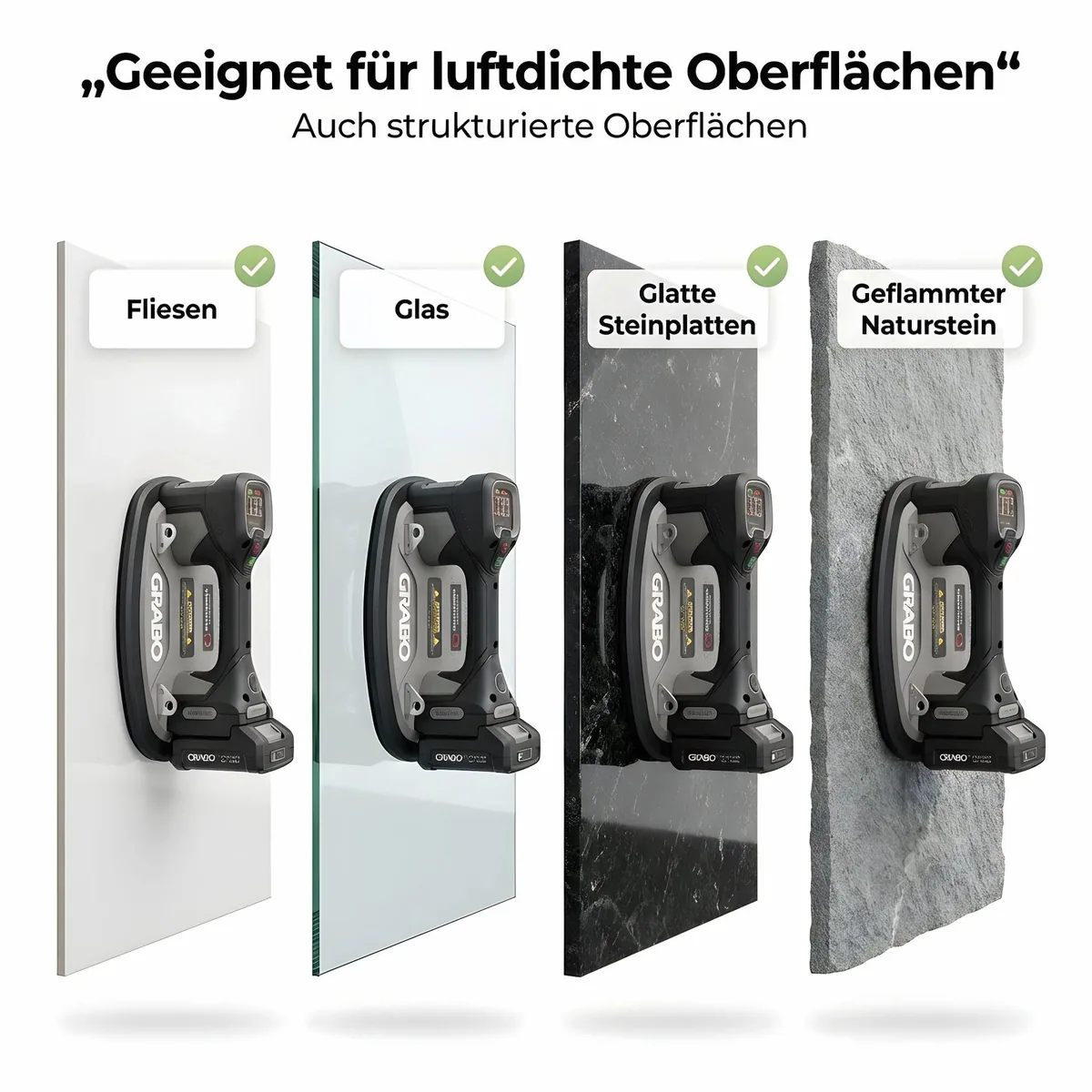 GRABO Pro Brushless Saugheber, max. 120 kg Traglast, bürstenloser Motor 5