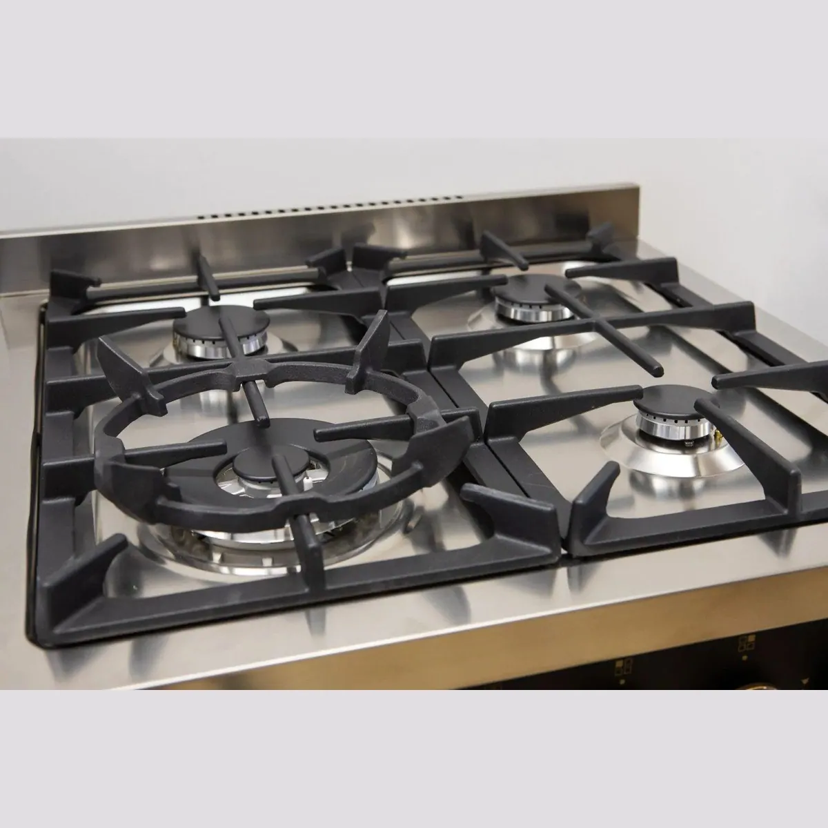 GURARI GCH E 610 X Gas-Elektro-Standherd, 60 cm, Edelstahl, 4 Kw WOK 3