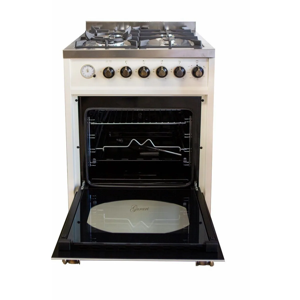 GURARI GCH G 614 CR Gas Standherd, 60 cm, 4 Kochstellen, Gasgrill 3