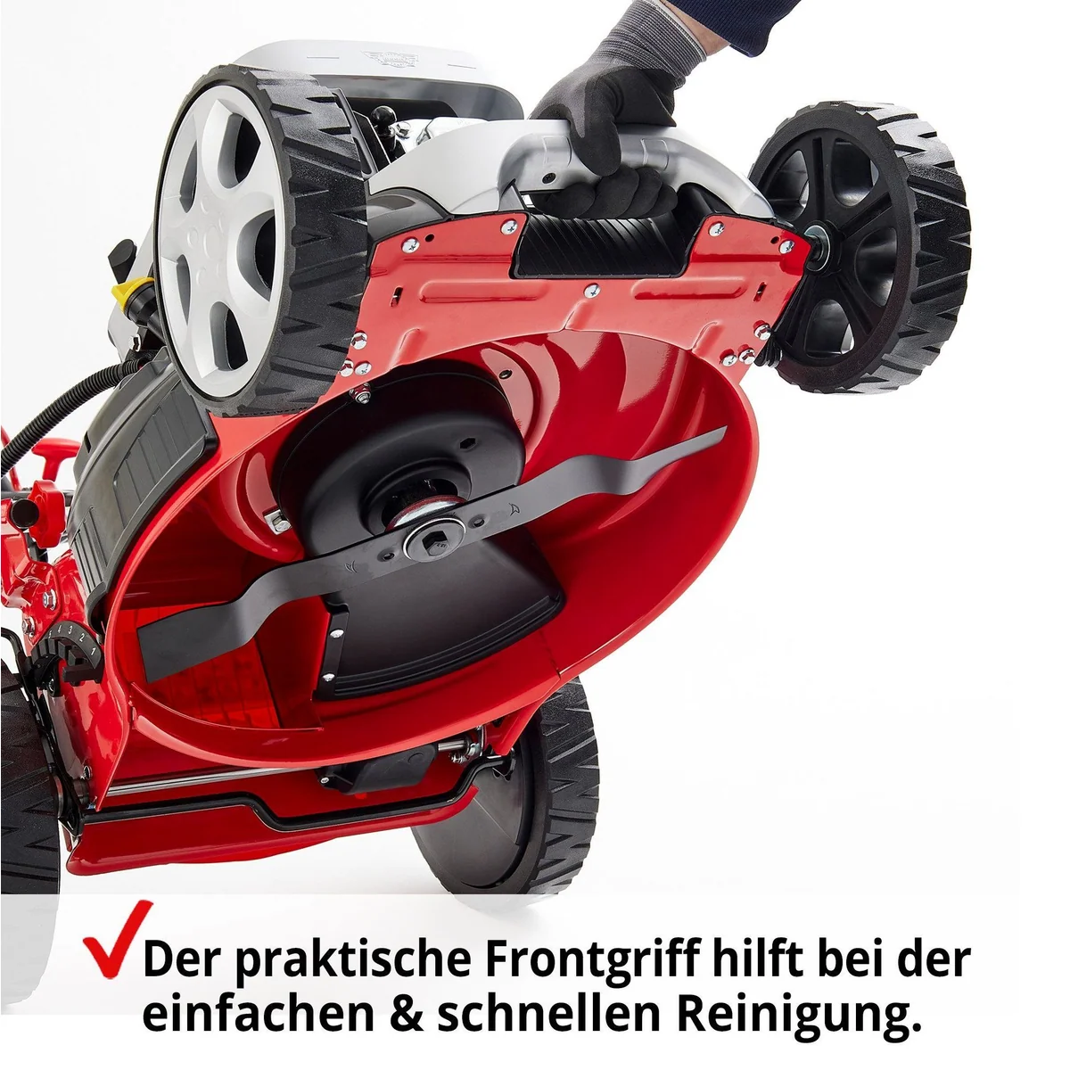 Hecht Benzinrasenmäher 548 SWE, Elektrostart, Radantrieb, 46 cm Schnittbreite 5