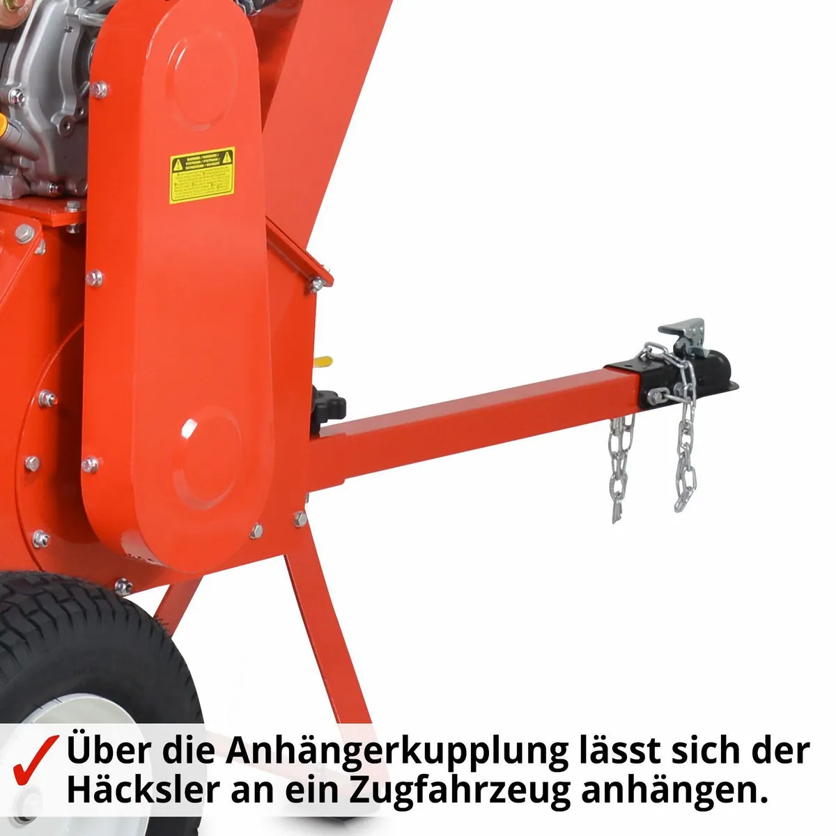 Hecht 6642 Benzin-Gartenhäcksler, 15 PS, Elektrostart, max. 100 mm Äste 2