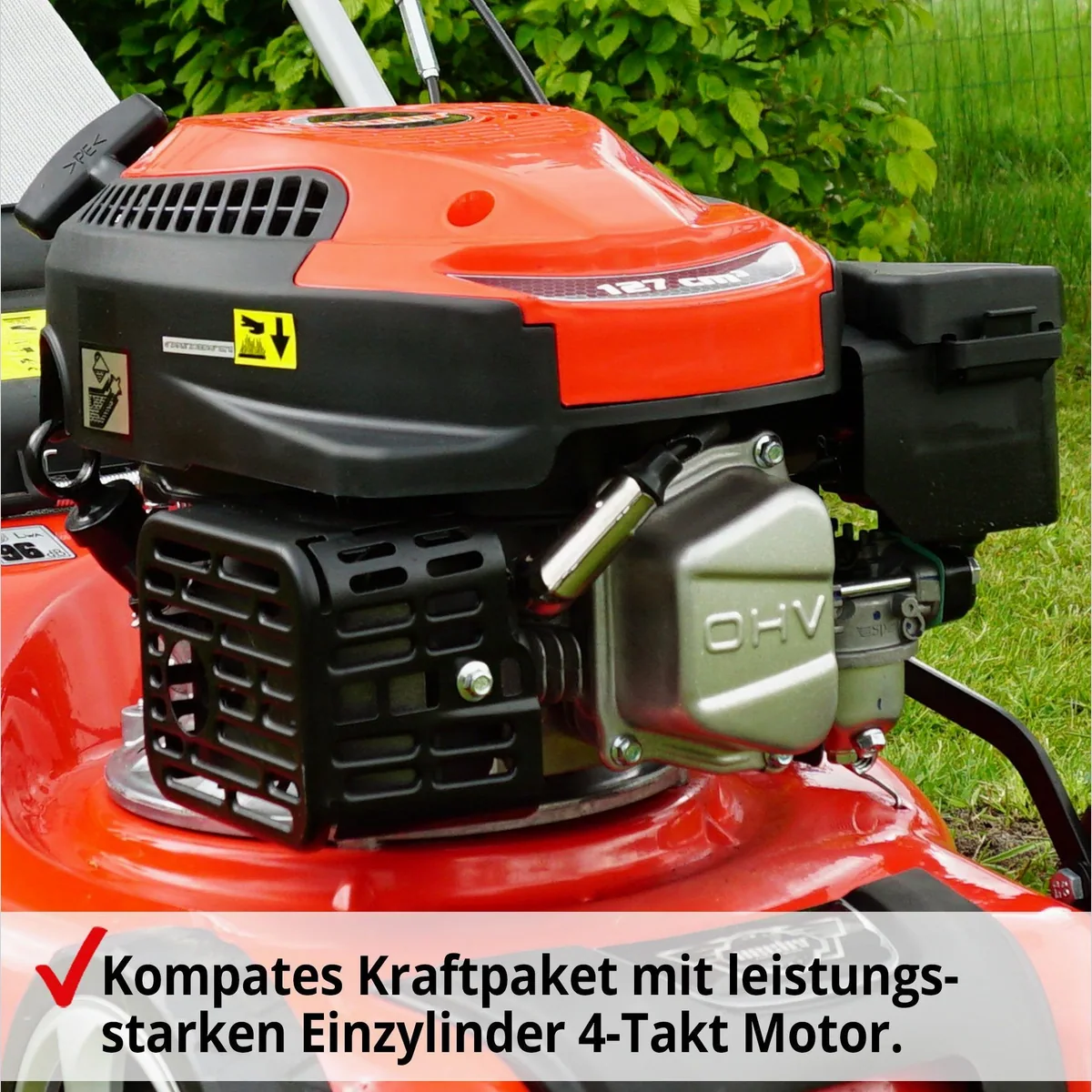 Hecht 541 SW Benzin-Rasenmäher, 40 cm Schnittbreite, 2,72 PS, Radantrieb 5