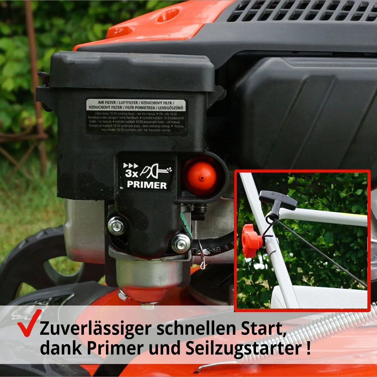 Hecht Benzin-Rasenmäher 540, 40,6 cm Schnittbreite, 2,72 PS, 40 l Fangkorb 3