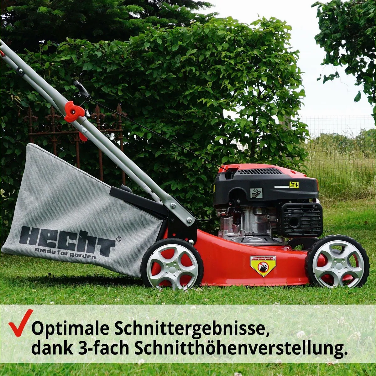 Hecht Benzin-Rasenmäher 540, 40,6 cm Schnittbreite, 2,72 PS, 40 l Fangkorb 5