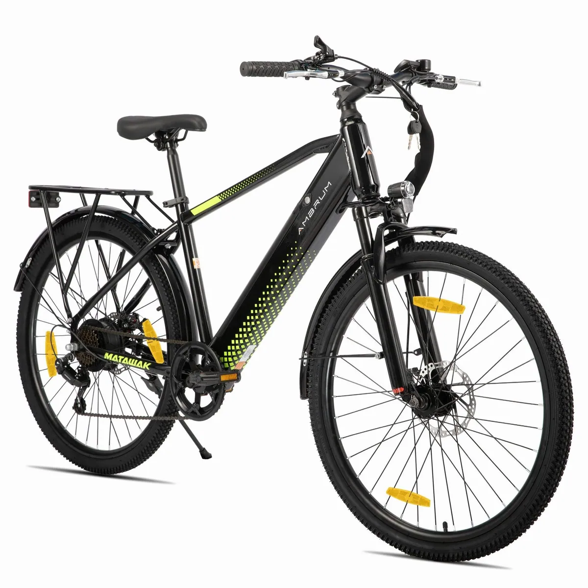 HILAND E-Bike 26" Elektro-Citybike, 250W Motor, 10,4Ah Akku, Gepäckträger