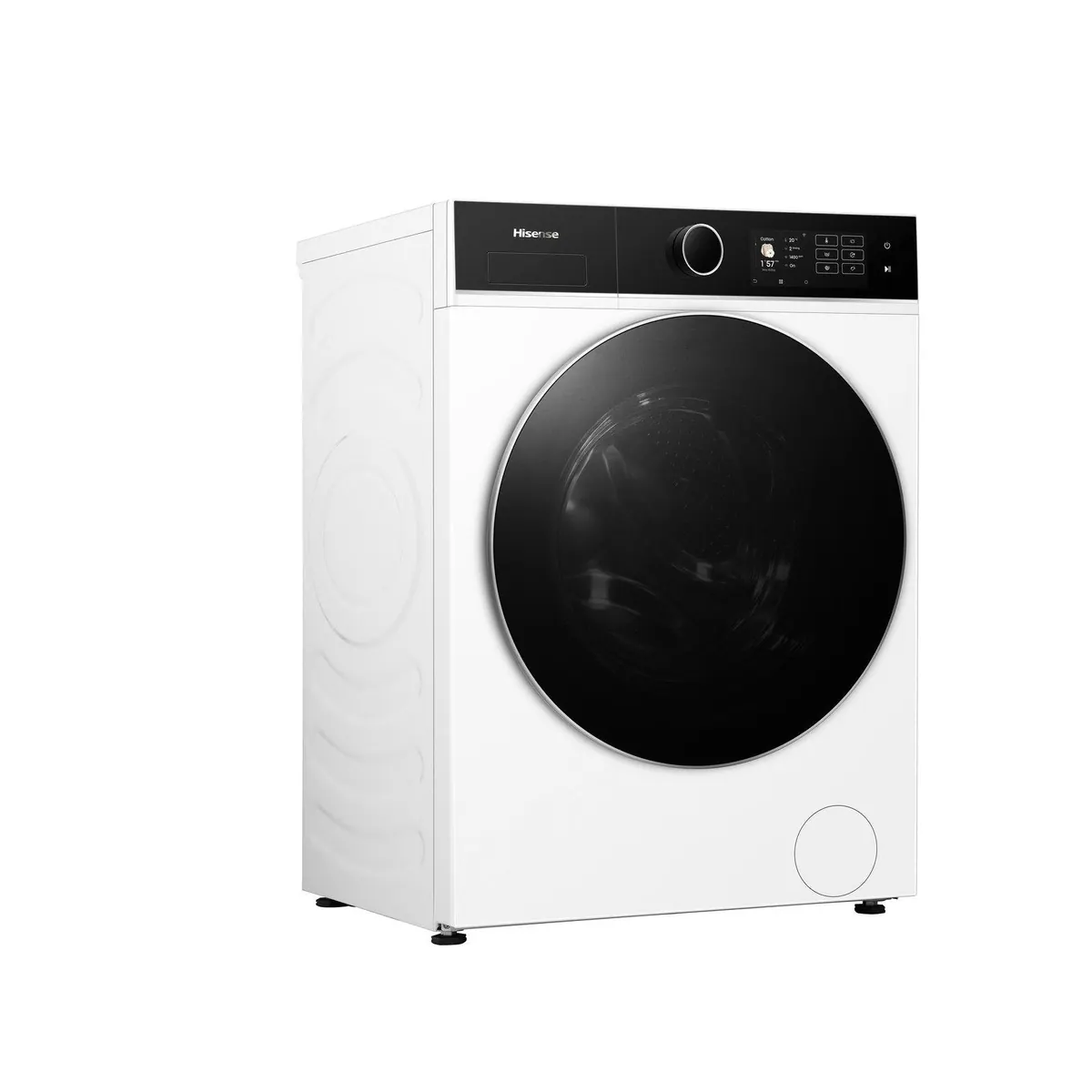 Hisense WF5I1045BWQ Waschmaschine, 10,5 kg, 1400 U/min, digitales Farbdisplay