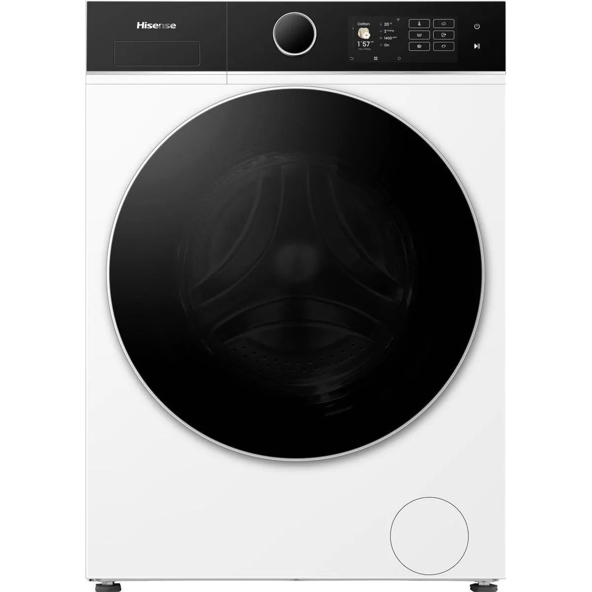 Hisense WF5I1045BWQ Waschmaschine, 10,5 kg, 1400 U/min, digitales Farbdisplay 3