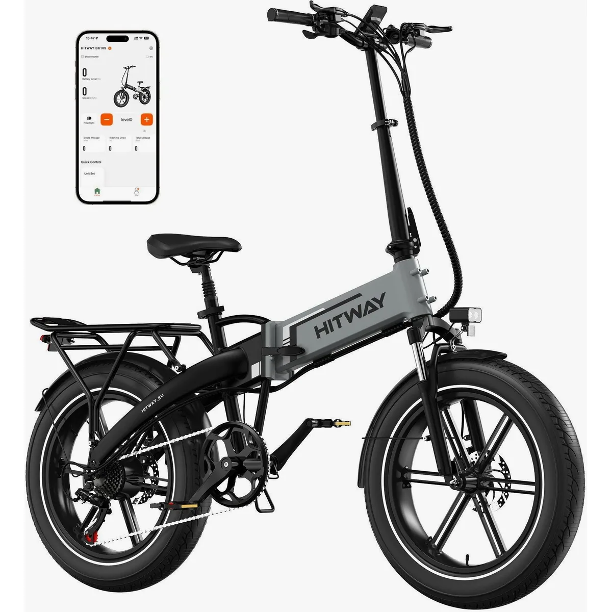 Hitway BK10S E-Bike, 250W Motor, 48V 13Ah Akku, 7-Gang Shimano Schaltung