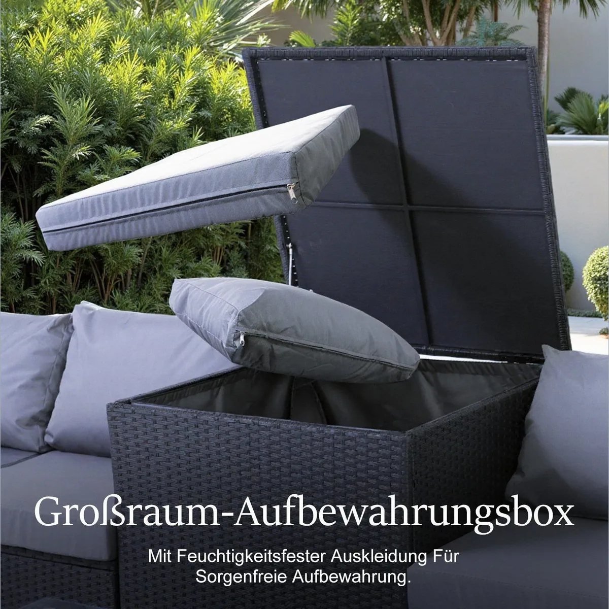 HOMAVO Gartenlounge-Set, 7-teilig, Komfortabel & Wetterfest 4