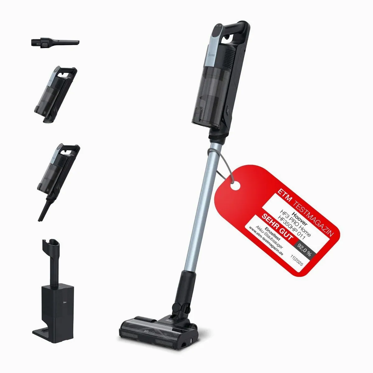 Hoover HF350HP Akku-Stielstaubsauger, 400 W, 3 Reinigungsmodi, beutellos 2