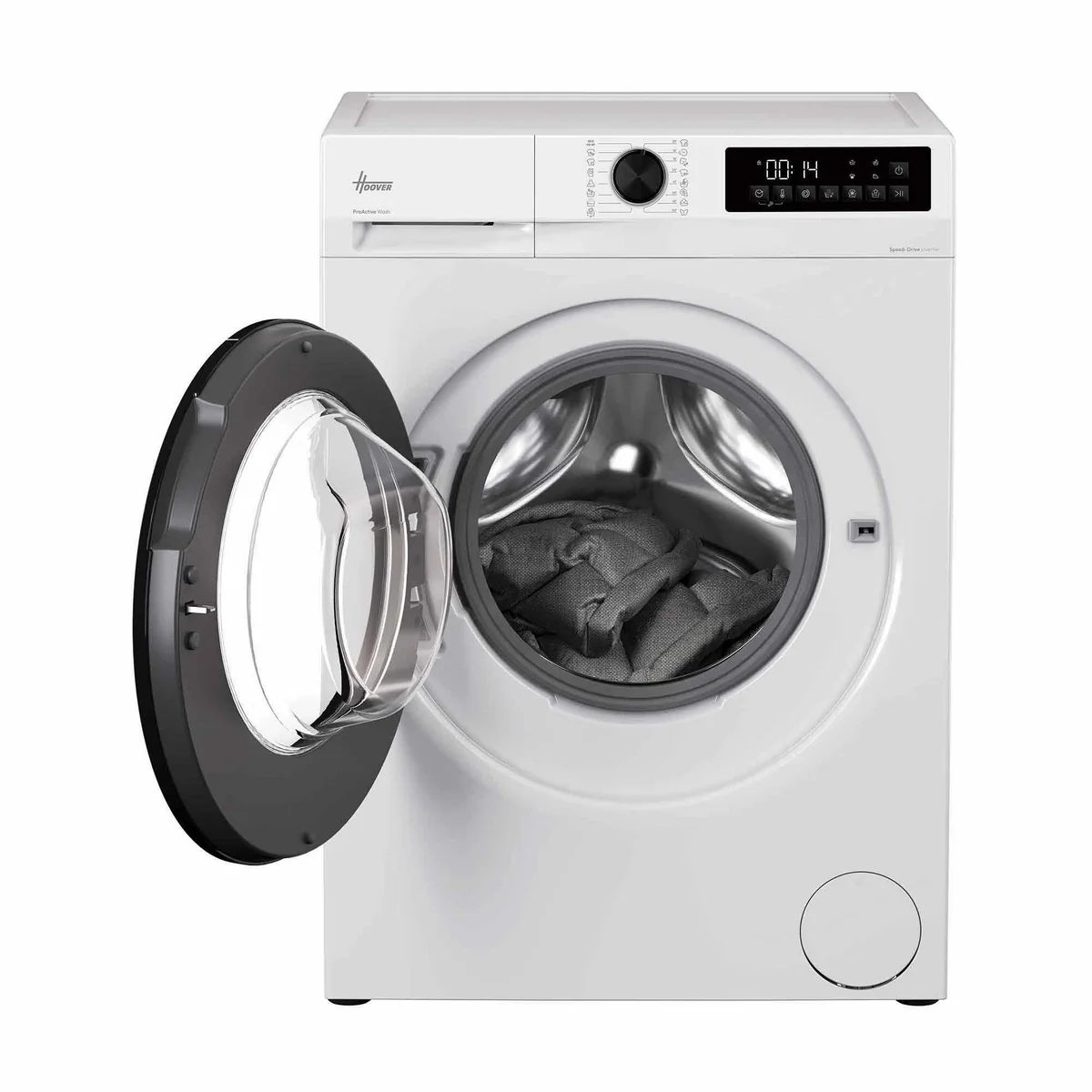 Hoover H/ProWash 300 HGDQ48SB6-S, 8 kg, 1400 U/min, Dampffunktion, AI Silent Motion 3