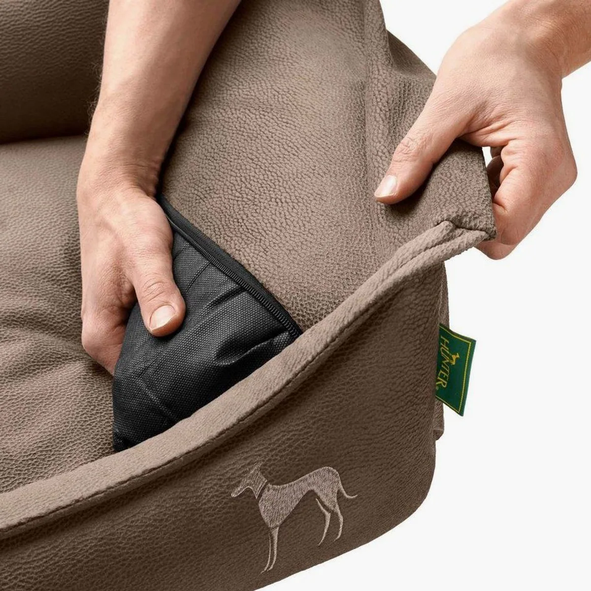 Hunter Merida Orthopädisches Hundesofa, Ergonomische Unterstützung, Rutschfeste Unterseite 3