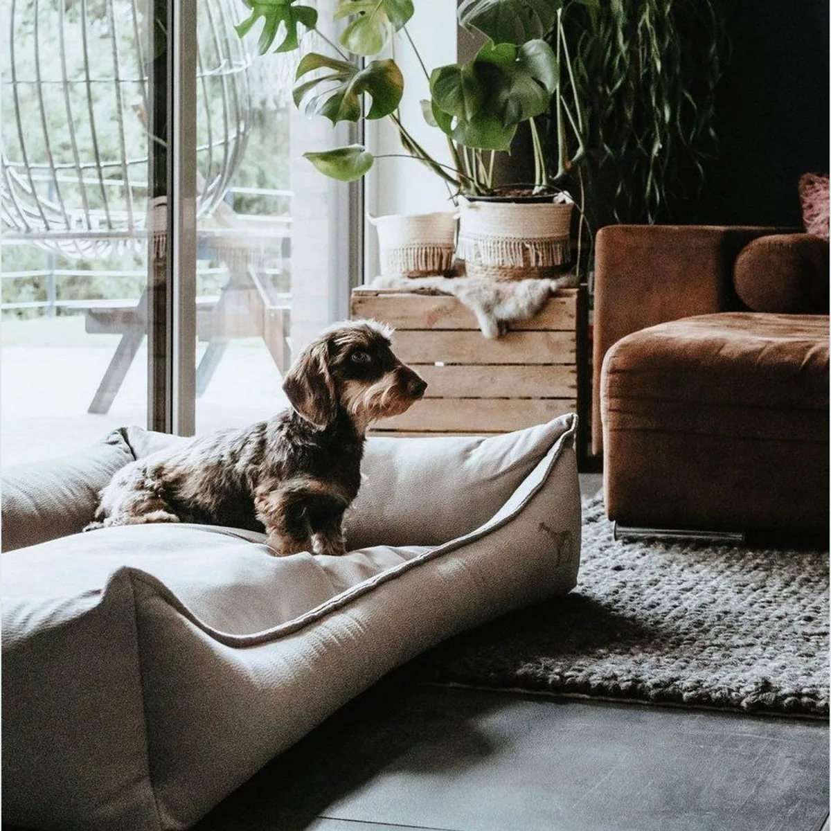 Hunter Merida Orthopädisches Hundesofa, Ergonomische Unterstützung, Rutschfeste Unterseite 5