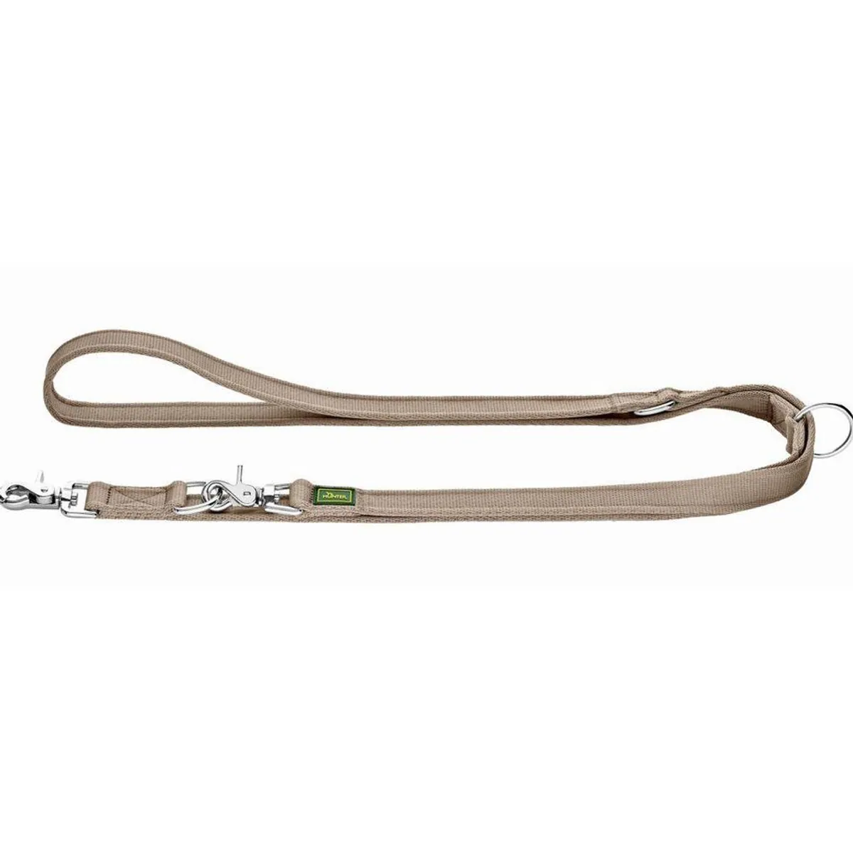 Hunter Inari Führleine für Hunde, verstellbar, weich und reißfest — 200 cm, beige