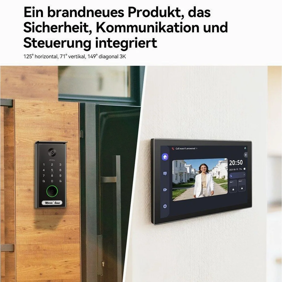 Imou Smart Video-Türsprechanlage, 5MP Auflösung, Zwei-Wege-Kommunikation 3