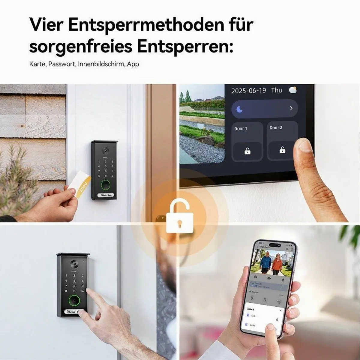 Imou Smart Video-Türsprechanlage, 5MP Auflösung, Zwei-Wege-Kommunikation 5