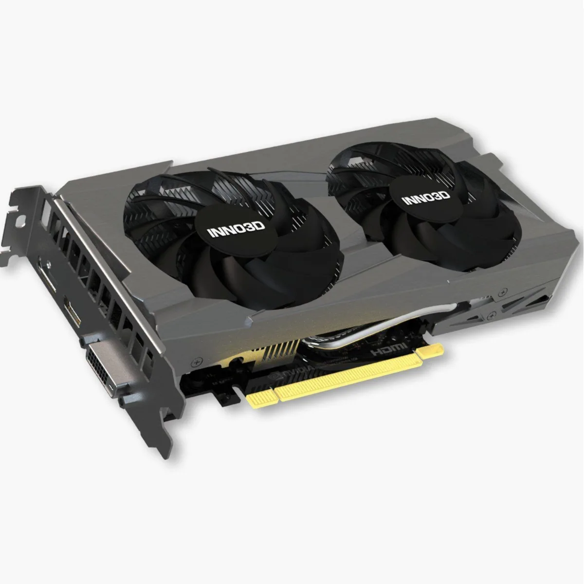 Inno3D GeForce RTX 3050 Twin X2 Grafikkarte, leistungsstark, energieeffizient, kompakte Bauweise 3