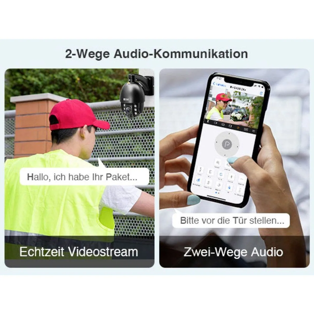 Instar IN-9420 Überwachungskamera, 2K+ Auflösung, AI-Objekterkennung, IP66 wettergeschützt 2