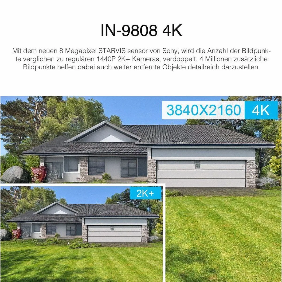 Instar IN-9808 4K Überwachungskamera, 4K Bildqualität, Smart Home-Integration, vielseitige Anschlussmöglichkeiten 5