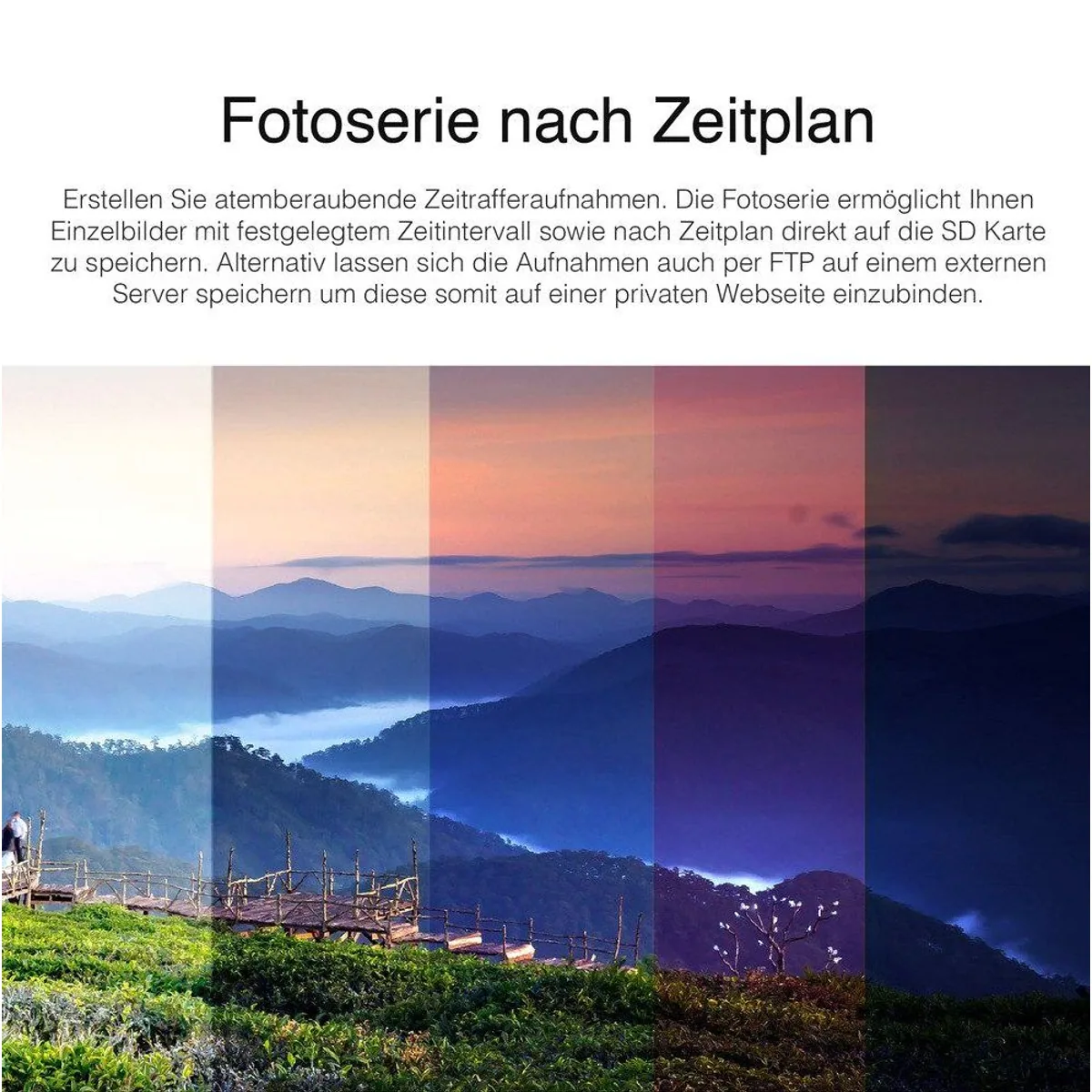 Instar IN-9820 4K Überwachungskamera, 4K Auflösung, PTZ-Steuerung, Zwei-Wege-Audio 4