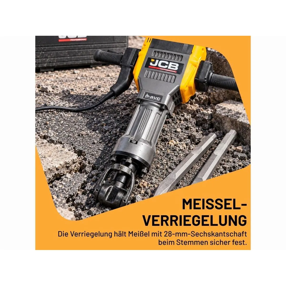 JCB Abbruchhammer JCB-DH2000, 2000 W, 62 Joule, robust und leistungsstark 4