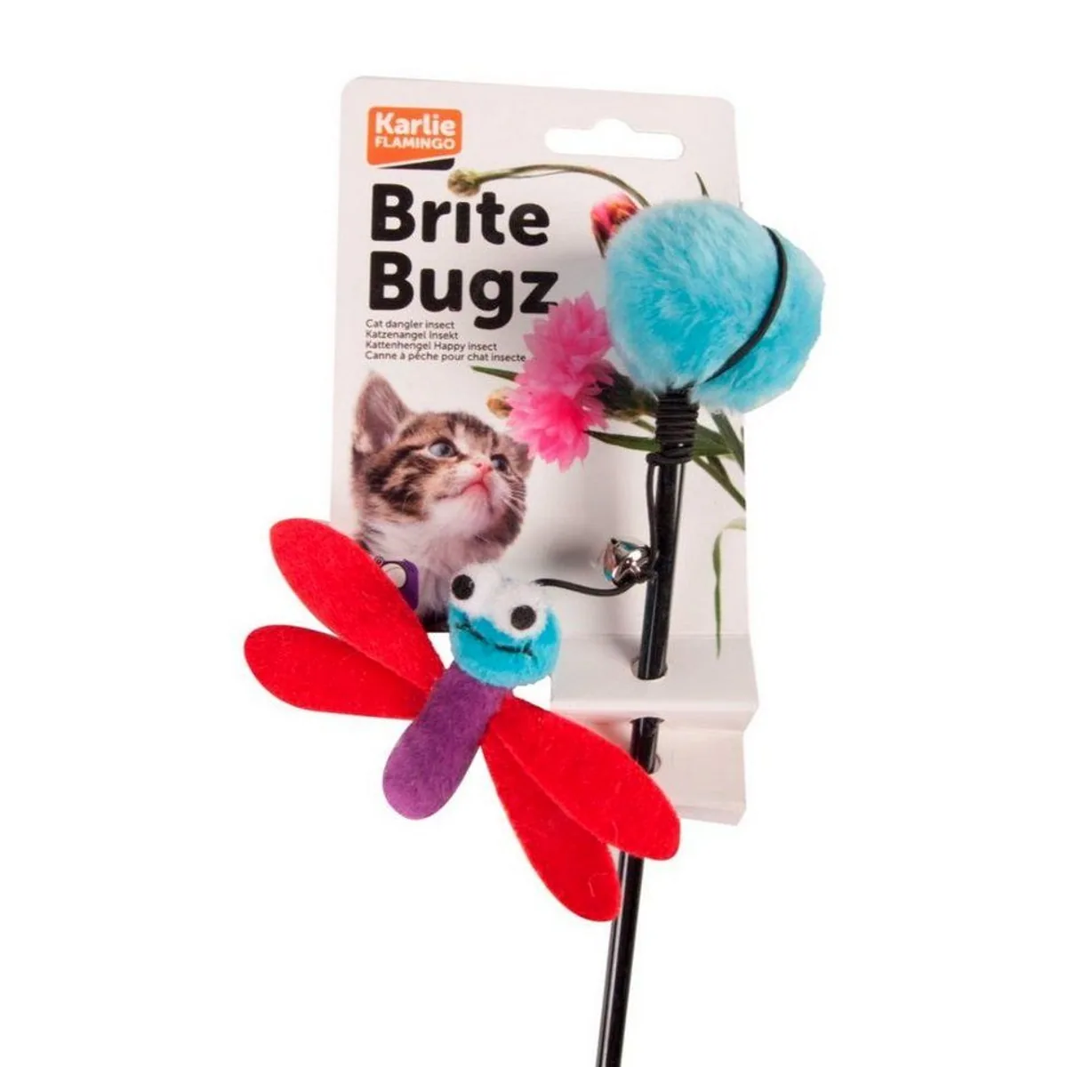 Karlie Happy Dragonfly Katzenangel, interaktives Spielzeug für Katzen