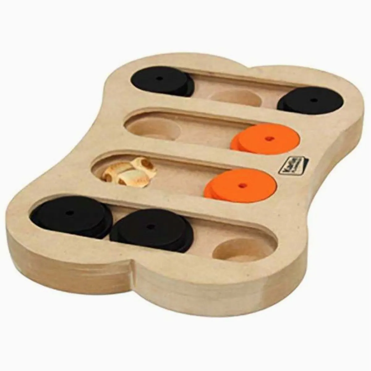Karlie Wooden Brain Train Apollo, fördert geistige Aktivität, aus Holz, optimal für Hunde — 30x20 cm