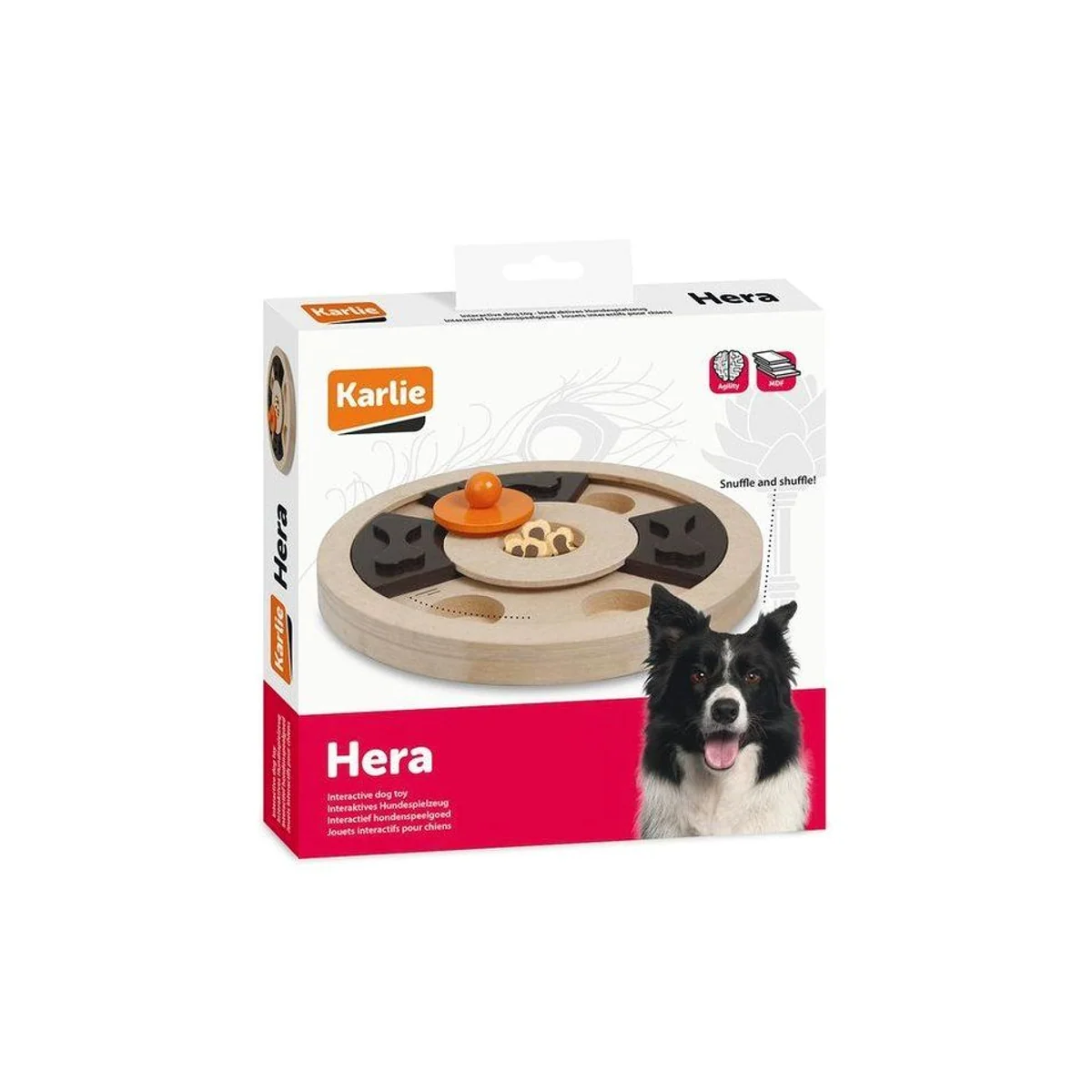Karlie Wooden Brain Train Hera, fördert geistige Fitness, aus Holz, für Hunde 2
