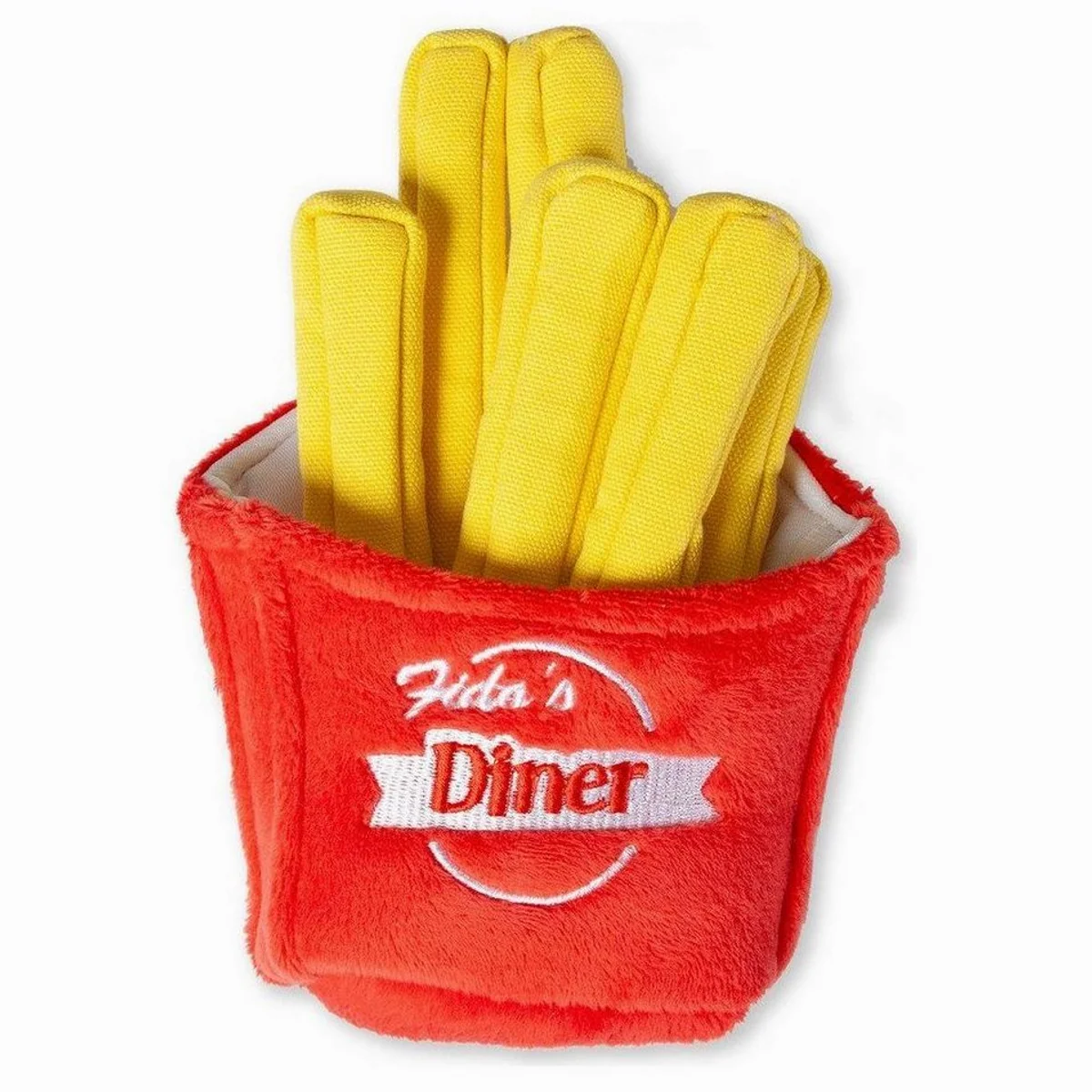 Karlie Tierkuscheltier Fritten, sanfter Plüsch, integrierter Squeaker
