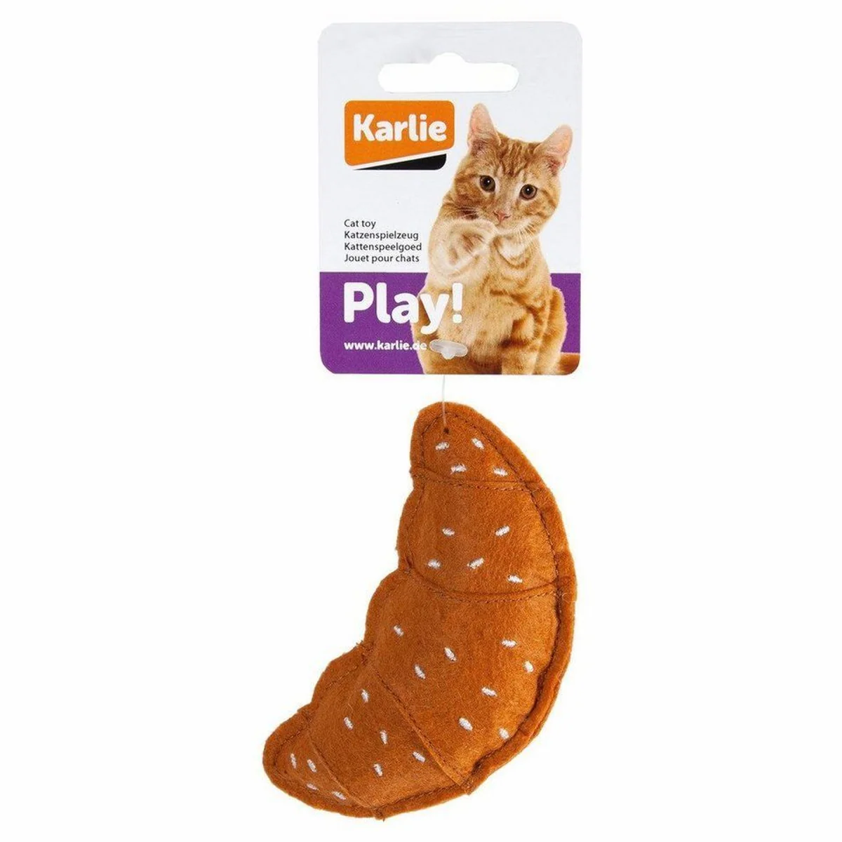 Karlie Tierkuscheltier Croissant, mit Catnip und Knistermaterial 2