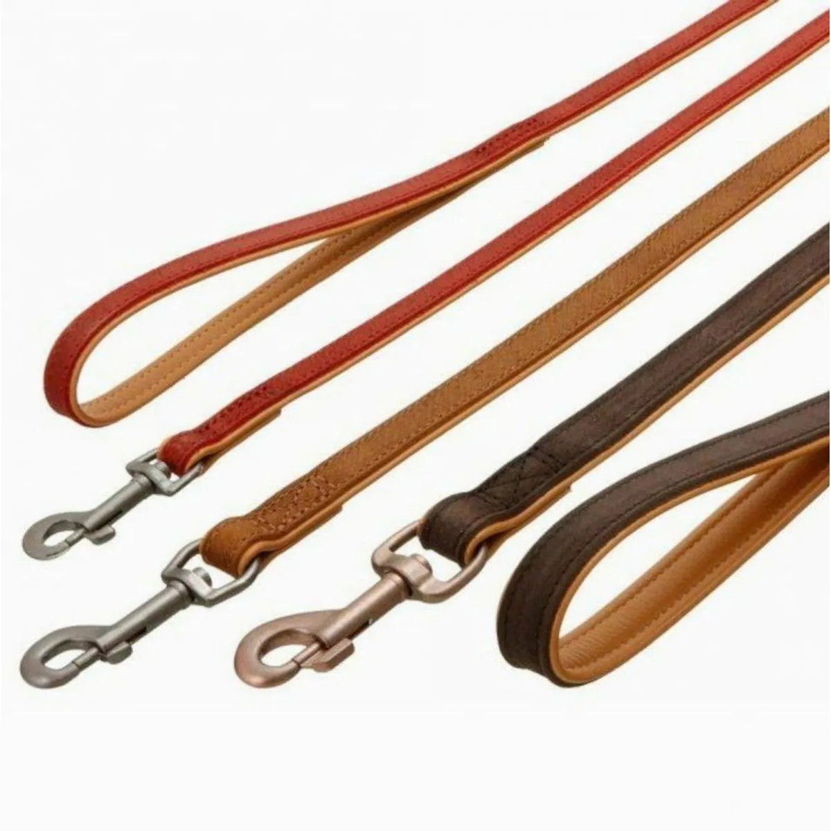 Karlie BUFFALO ORIENTAL Hundeleine, weiches Büffelleder, Handarbeit, 14 mm Breite, 100 cm Länge