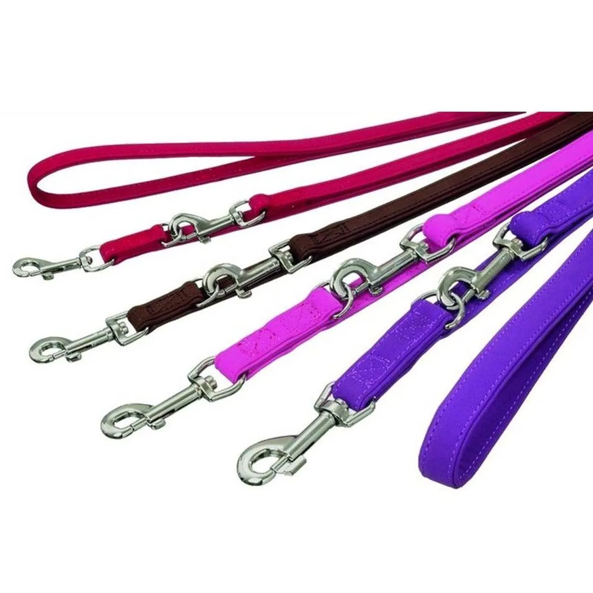 Karlie Art Buffalo Führleine, weich, 3-fach verstellbar, Lila — 200 cm, 18 mm