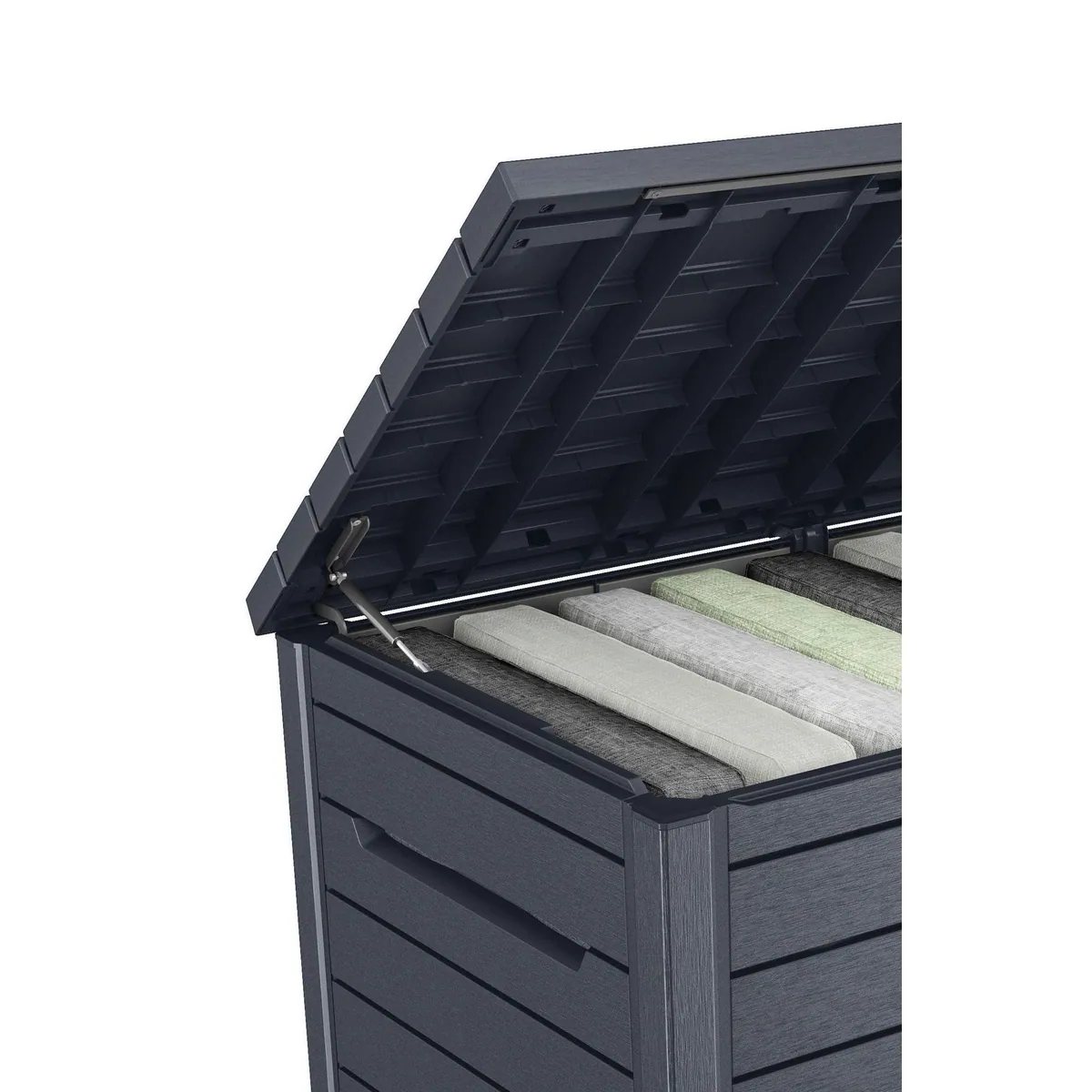 Keter Ontario Gartenbox, 870L Fassungsvermögen, UV-beständig, leicht zu öffnen 2