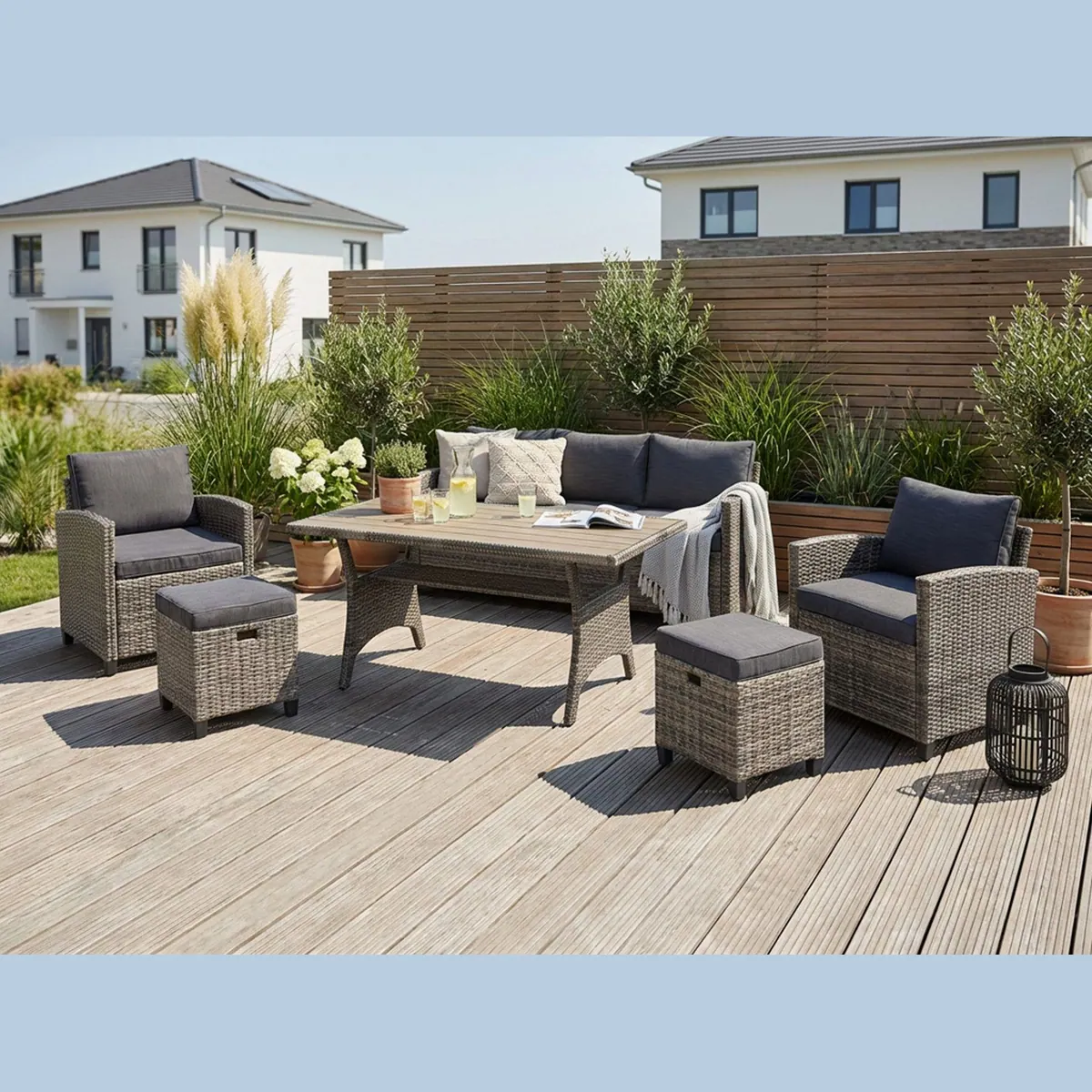 KONIFERA Gartenlounge-Set Amsterdam, 16-teilig, komfortabel und pflegeleicht