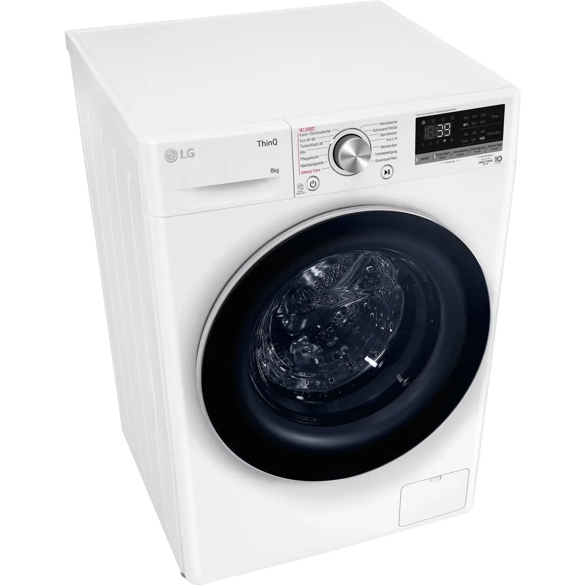LG F4WV708P1E Waschmaschine, 8 kg, 1400 U/min, TurboWash für schnelles Waschen 2