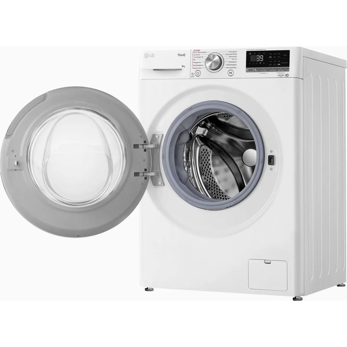 LG F4WV708P1E Waschmaschine, 8 kg, 1400 U/min, TurboWash für schnelles Waschen 5