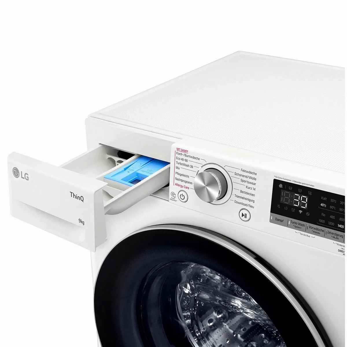 LG F4WV709P1E Waschmaschine, Vollwasserschutz, AI DD, Steam-Funktion 3