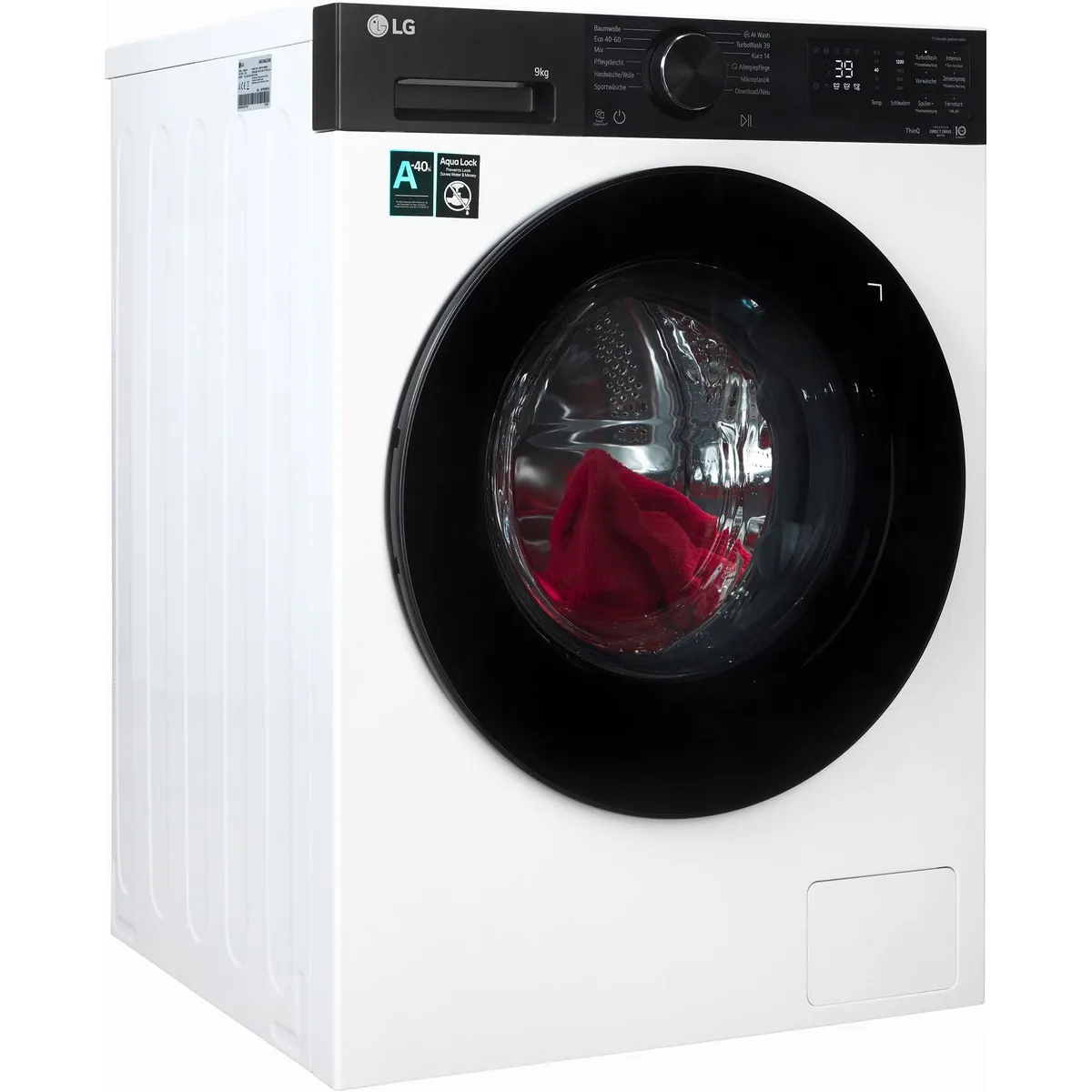 LG F4WX709YP Waschmaschine, 9 kg, 1400 U/min, AI Wash, AquaLock