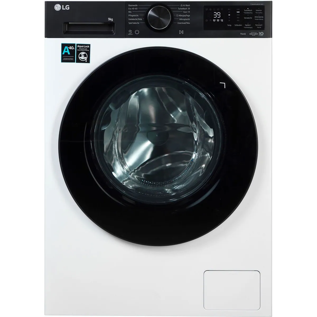 LG F4WX709YP Waschmaschine, 9 kg, 1400 U/min, AI Wash, AquaLock 2