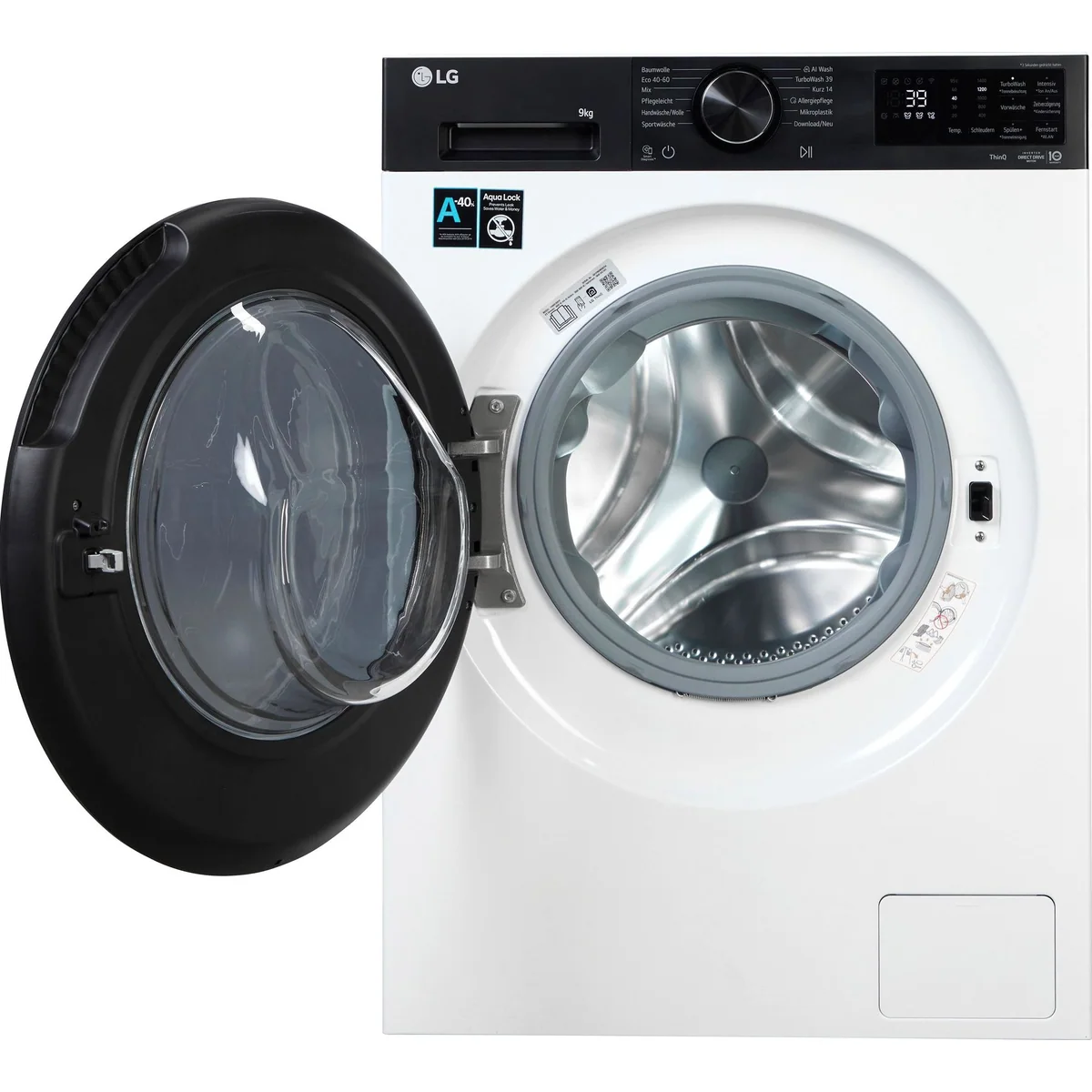 LG F4WX709YP Waschmaschine, 9 kg, 1400 U/min, AI Wash, AquaLock 3