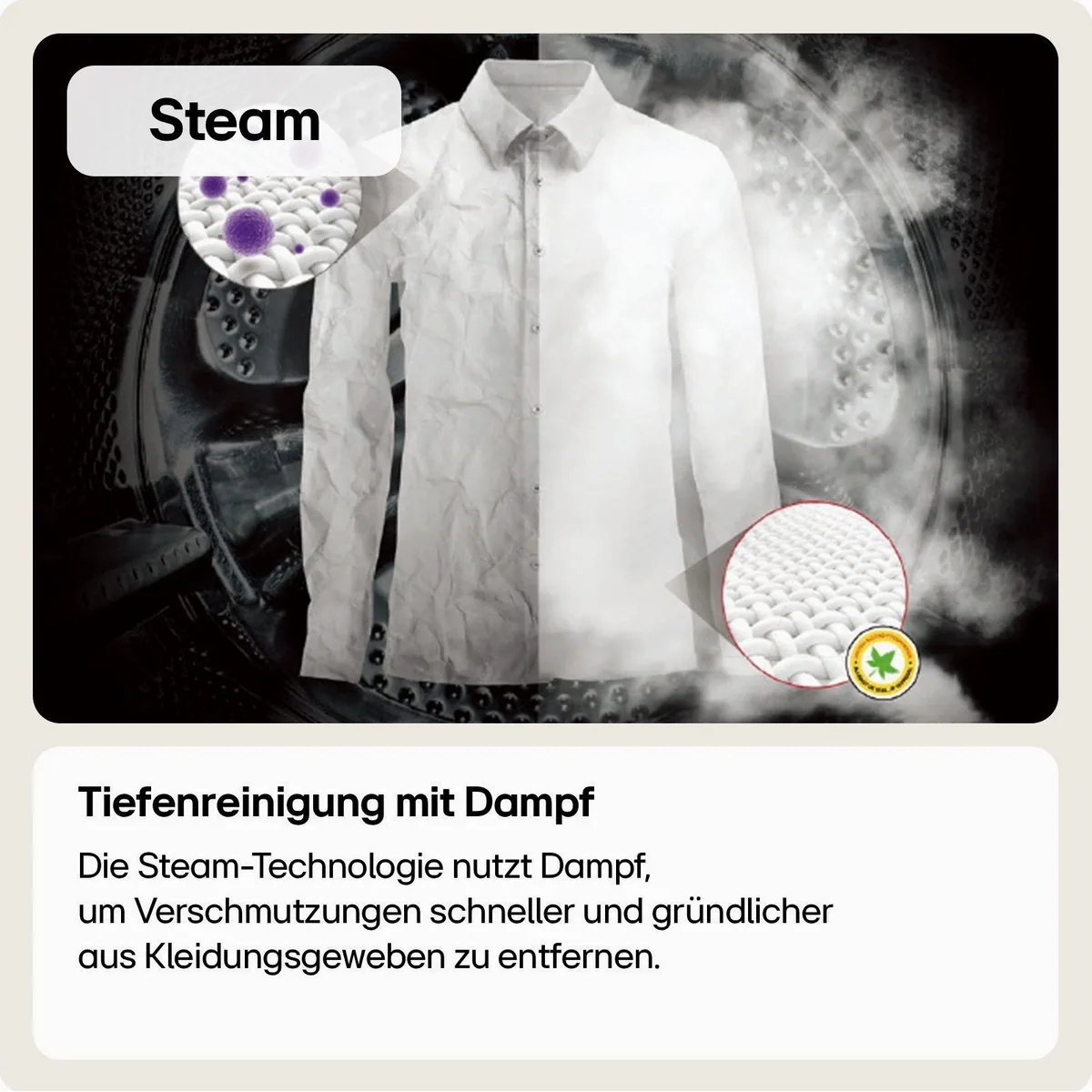 LG F4WX709YP Waschmaschine, 9 kg, 1400 U/min, AI Wash, AquaLock 5