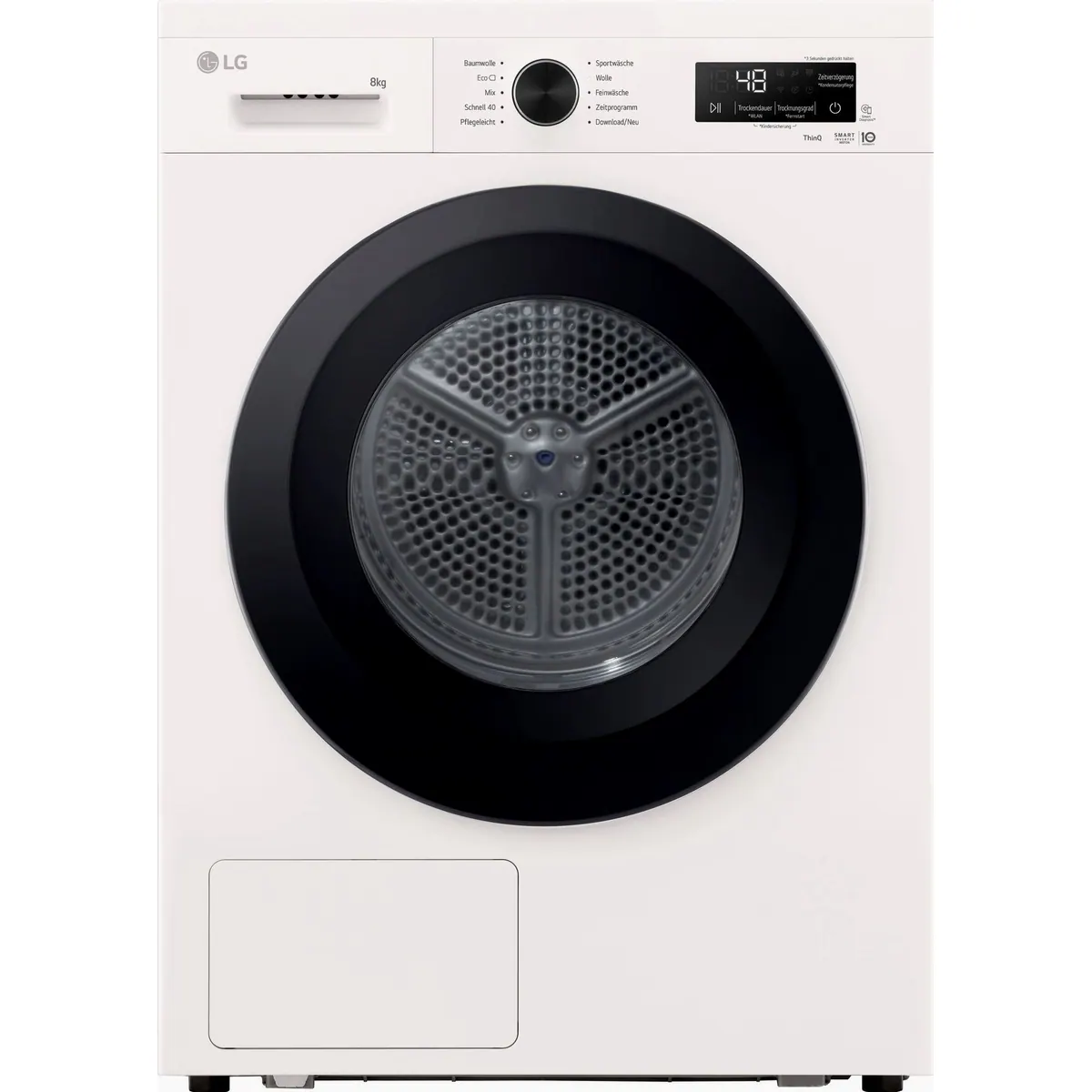 LG Wärmepumpentrockner RT80B3C, automatische Selbstreinigung, energieeffizient