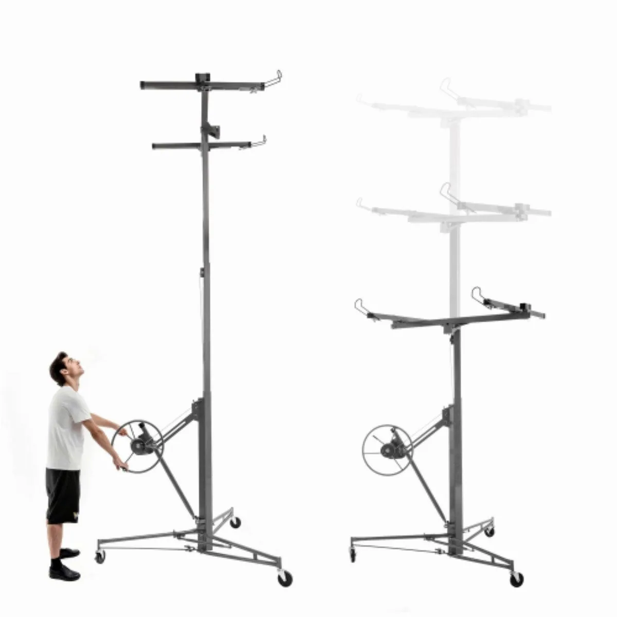 Luckice Plattenheber Gipskartonplatten-Heber, max. 68 kg Traglast, 350 cm Öffnungsweite 2