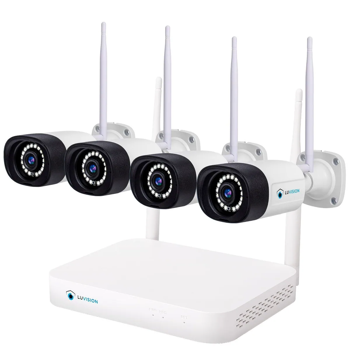 LUVISION K8508-W Überwachungssystem, 5MP Kameras, 10 Kanal NVR, KI Personenerkennung