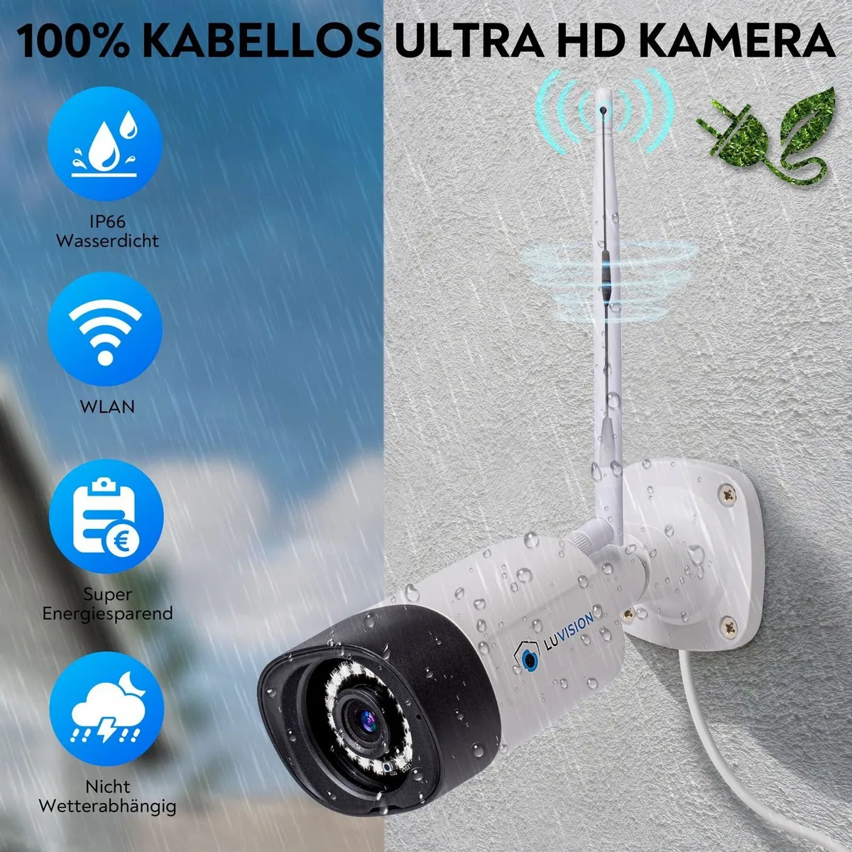 LUVISION K8508-W Überwachungssystem, 5MP Kameras, 10 Kanal NVR, KI Personenerkennung 4